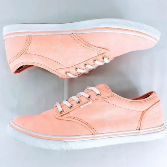 Vans Off the Wall Women Canvas Sneakers (TC9R) Classic C&L Era 59 in Peach Sz 8 - Picture 4 of 12
